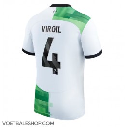 Liverpool Virgil van Dijk #4 Uit tenue 2023-24 Korte Mouw