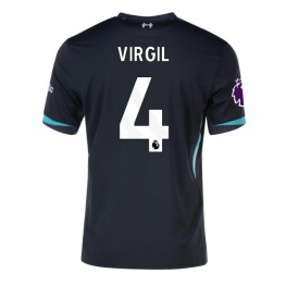 Liverpool Virgil van Dijk #4 Uit tenue 2024-25 Korte Mouw
