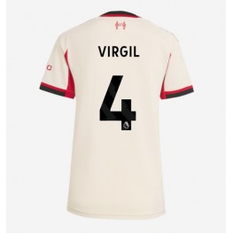 Liverpool Virgil van Dijk #4 Uit tenue Dames 2025-26 Korte Mouw
