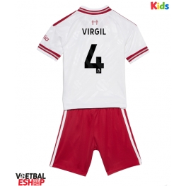 Liverpool Virgil van Dijk #4 Uit tenue Kids 2026-27 Korte Mouw (+ Korte broeken)
