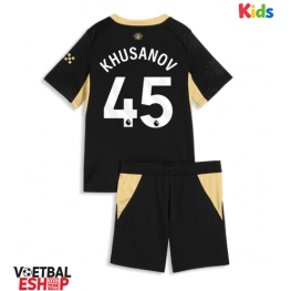 Manchester City Abdukodir Khusanov #45 Uit tenue Kids 2026-27 Korte Mouw (+ Korte broeken)