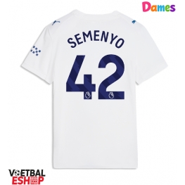 Manchester City Antoine Semenyo #42 Derde tenue Dames 2026-27 Korte Mouw