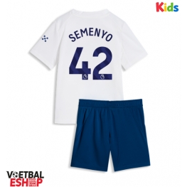 Manchester City Antoine Semenyo #42 Derde tenue Kids 2026-27 Korte Mouw (+ Korte broeken)