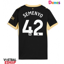 Manchester City Antoine Semenyo #42 Uit tenue Dames 2026-27 Korte Mouw