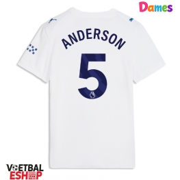 Manchester City Elliot Anderson #5 Derde tenue Dames 2026-27 Korte Mouw