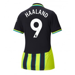 Manchester City Erling Haaland #9 Uit tenue Dames 2024-25 Korte Mouw