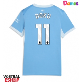 Manchester City Jeremy Doku #11 Thuis tenue Dames 2026-27 Korte Mouw
