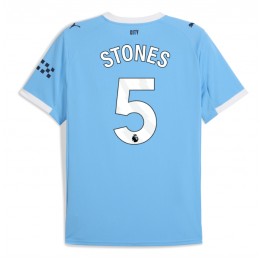 Manchester City John Stones #5 Thuis tenue 2025-26 Korte Mouw