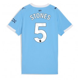 Manchester City John Stones #5 Thuis tenue Dames 2025-26 Korte Mouw
