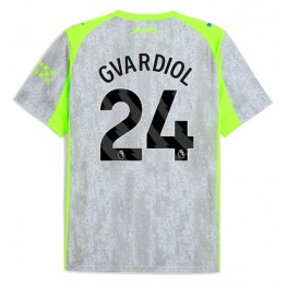 Manchester City Josko Gvardiol #24 Derde tenue 2025-26 Korte Mouw