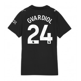 Manchester City Josko Gvardiol #24 Uit tenue Dames 2025-26 Korte Mouw Manchester City Josko Gvardiol #24 Uit tenue Dames 2025-26 Korte Mouw