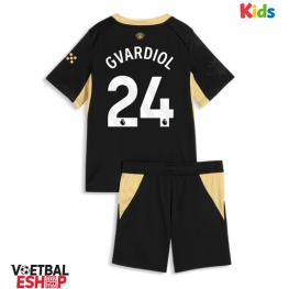 Manchester City Josko Gvardiol #24 Uit tenue Kids 2026-27 Korte Mouw (+ Korte broeken)