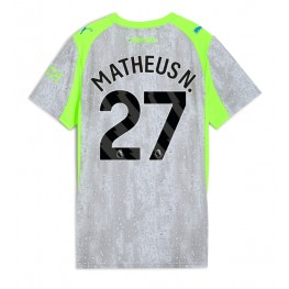 Manchester City Matheus Nunes #27 Derde tenue Dames 2025-26 Korte Mouw Manchester City Matheus Nunes #27 Derde tenue Dames 2025-26 Korte Mouw