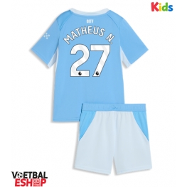 Manchester City Matheus Nunes #27 Thuis tenue Kids 2026-27 Korte Mouw (+ Korte broeken)