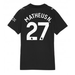 Manchester City Matheus Nunes #27 Uit tenue Dames 2025-26 Korte Mouw Manchester City Matheus Nunes #27 Uit tenue Dames 2025-26 Korte Mouw
