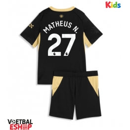 Manchester City Matheus Nunes #27 Uit tenue Kids 2026-27 Korte Mouw (+ Korte broeken)