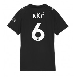 Manchester City Nathan Ake #6 Uit tenue Dames 2025-26 Korte Mouw Manchester City Nathan Ake #6 Uit tenue Dames 2025-26 Korte Mouw
