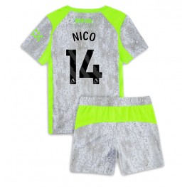 Manchester City Nico Gonzalez #14 Derde tenue Kids 2025-26 Korte Mouw (+ Korte broeken)
