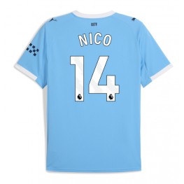 Manchester City Nico Gonzalez #14 Thuis tenue 2025-26 Korte Mouw