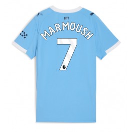 Manchester City Omar Marmoush #7 Thuis tenue Dames 2025-26 Korte Mouw Manchester City Omar Marmoush #7 Thuis tenue Dames 2025-26 Korte Mouw