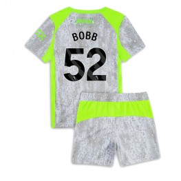 Manchester City Oscar Bobb #52 Derde tenue Kids 2025-26 Korte Mouw (+ Korte broeken)