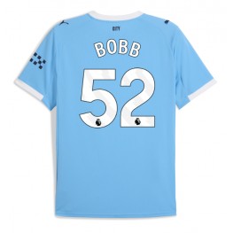 Manchester City Oscar Bobb #52 Thuis tenue 2025-26 Korte Mouw