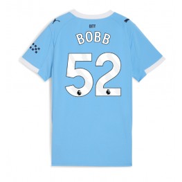 Manchester City Oscar Bobb #52 Thuis tenue Dames 2025-26 Korte Mouw