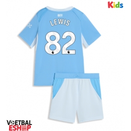 Manchester City Rico Lewis #82 Thuis tenue Kids 2026-27 Korte Mouw (+ Korte broeken)