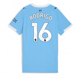 Manchester City Rodri Hernandez #16 Thuis tenue Dames 2025-26 Korte Mouw