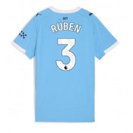Manchester City Ruben Dias #3 Thuis tenue Dames 2025-26 Korte Mouw Manchester City Ruben Dias #3 Thuis tenue Dames 2025-26 Korte Mouw