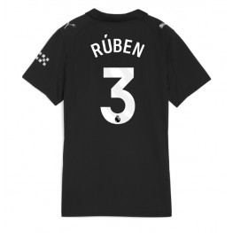 Manchester City Ruben Dias #3 Uit tenue Dames 2025-26 Korte Mouw Manchester City Ruben Dias #3 Uit tenue Dames 2025-26 Korte Mouw