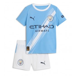Manchester City Thuis tenue Kids 2025-26 Korte Mouw (+ Korte broeken)