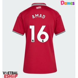 Manchester United Amad Diallo #16 Thuis tenue Dames 2026-27 Korte Mouw