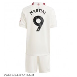 Manchester United Anthony Martial #9 Derde tenue Kids 2023-24 Korte Mouw (+ Korte broeken)