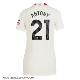 Manchester United Antony #21 Derde tenue Dames 2023-24 Korte Mouw