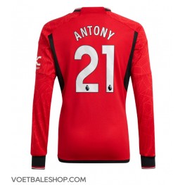 Manchester United Antony #21 Thuis tenue 2023-24 Lange Mouw