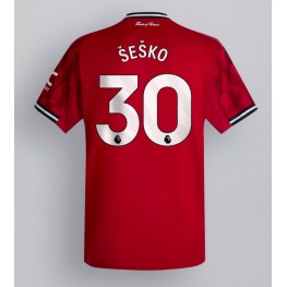 Manchester United Benjamin Sesko #30 Thuis tenue 2025-26 Korte Mouw