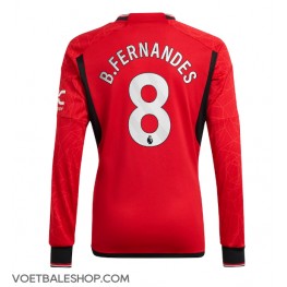 Manchester United Bruno Fernandes #8 Thuis tenue 2023-24 Lange Mouw