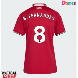 Manchester United Bruno Fernandes #8 Thuis tenue Dames 2026-27 Korte Mouw