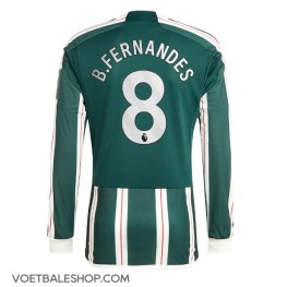 Manchester United Bruno Fernandes #8 Uit tenue 2023-24 Lange Mouw