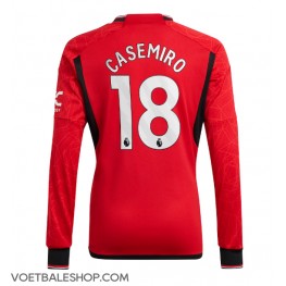 Manchester United Casemiro #18 Thuis tenue 2023-24 Lange Mouw