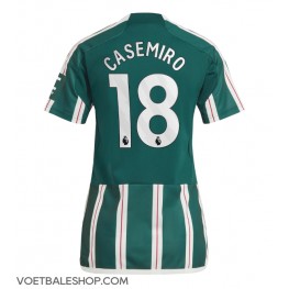 Manchester United Casemiro #18 Uit tenue Dames 2023-24 Korte Mouw