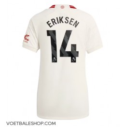 Manchester United Christian Eriksen #14 Derde tenue Dames 2023-24 Korte Mouw