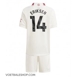 Manchester United Christian Eriksen #14 Derde tenue Kids 2023-24 Korte Mouw (+ Korte broeken)