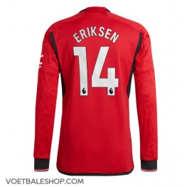 Manchester United Christian Eriksen #14 Thuis tenue 2023-24 Lange Mouw