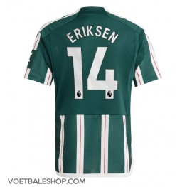 Manchester United Christian Eriksen #14 Uit tenue 2023-24 Korte Mouw
