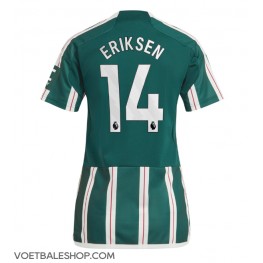 Manchester United Christian Eriksen #14 Uit tenue Dames 2023-24 Korte Mouw
