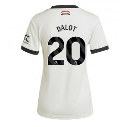 Manchester United Diogo Dalot #20 Derde tenue Dames 2024-25 Korte Mouw