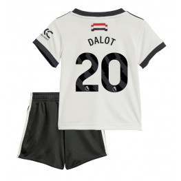 Manchester United Diogo Dalot #20 Derde tenue Kids 2024-25 Korte Mouw (+ Korte broeken)