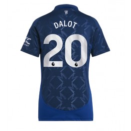 Manchester United Diogo Dalot #20 Uit tenue Dames 2024-25 Korte Mouw